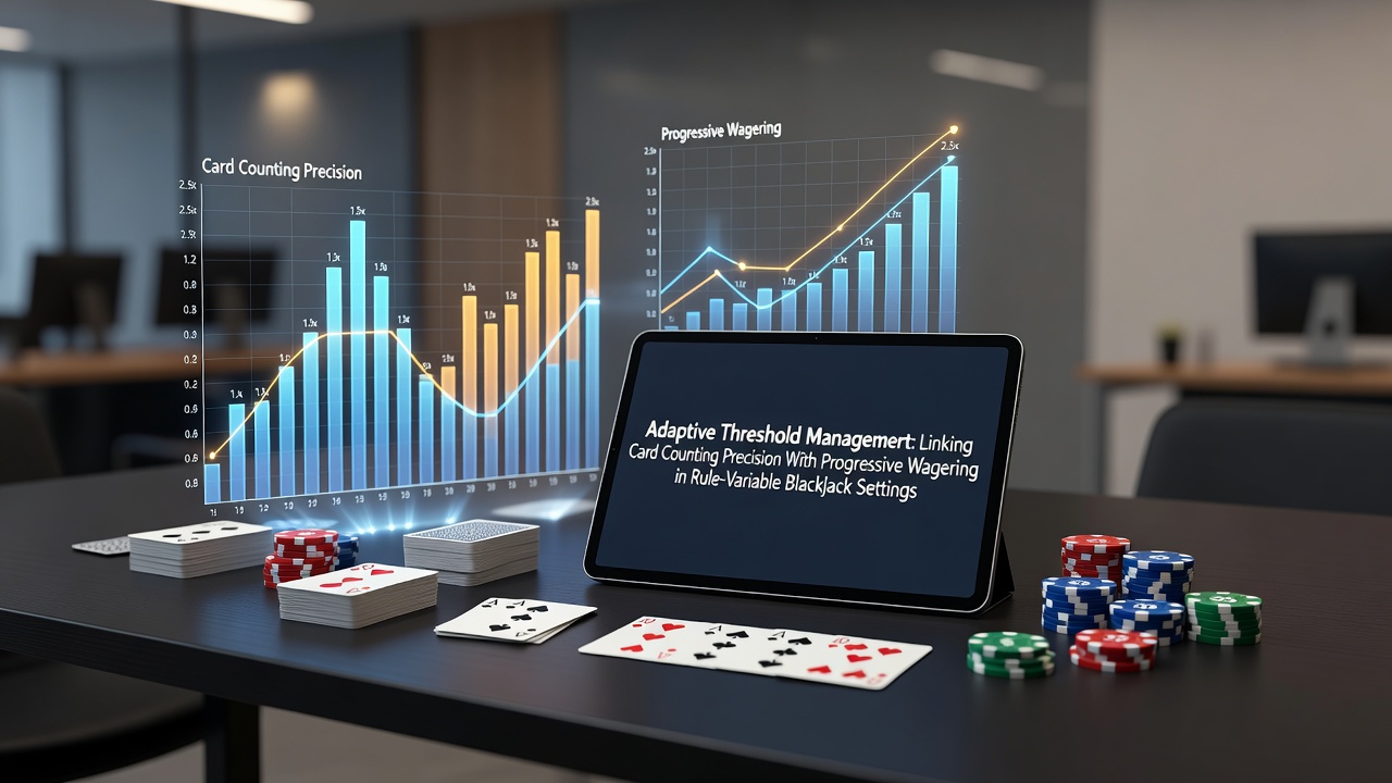 Darstellung adaptiver Schwellenwerte in variablen Blackjack-Regeln mit Kartenzählindikatoren