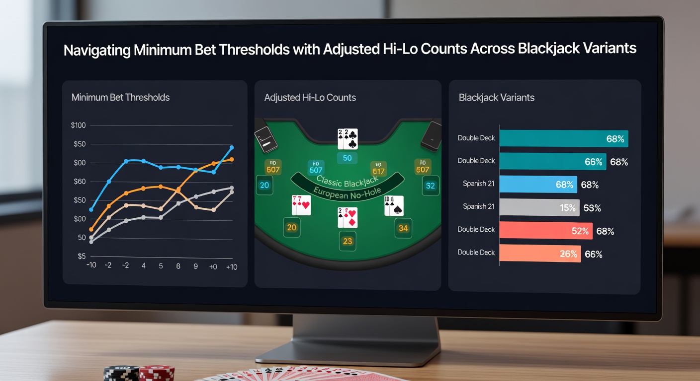 Analyse von Blackjack-Varianten mit angepassten Zählungen und Nebenwetten